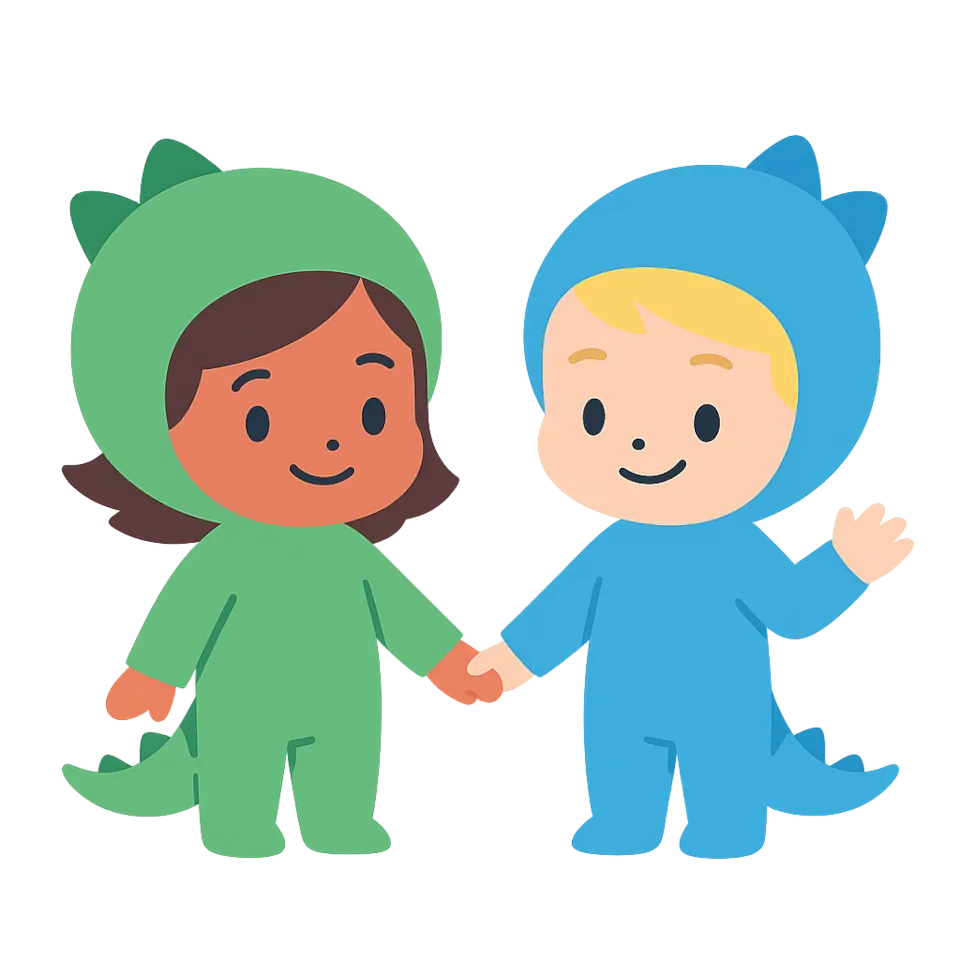 Dinositter Maskottchen